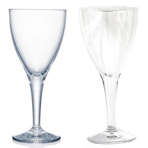 8! LARGE - 12oz Plastic Wine Glasses!